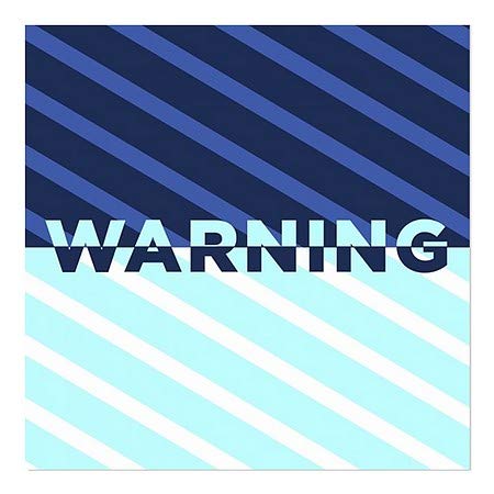CGSignLab | Предупредување-Ленти Сина Прозорец Прицврстување | 8 x8