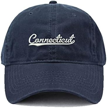 Капчиња за бејзбол за бејзбол Cijia -Cijia Конектикат - КТ везена тато капа измиена памучна капа