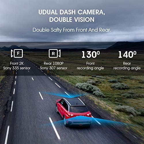 iMirror 2.5 K Огледало Цртичка Камера За Автомобили Со Целосна 9.66 IPS Екран На Допир, Водоотпорен Резервна Камера, Ретровизор Камера, Подобрена Ноќ Визија Со Sony Starvis Сензор