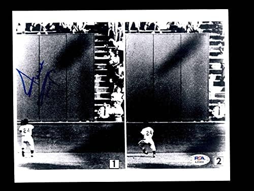 Вили Мејс ПСА ДНК потпиша 8х10 Фото Доџерс Автограмирана - Автограмирани фотографии од МЛБ