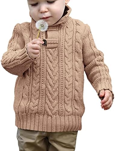 Мало Девојче На жаови Момчиња Плетени Кабелски Џемпер Џемпер Бебешки Пуловер Надворешна Облека Пролет Fall Зима