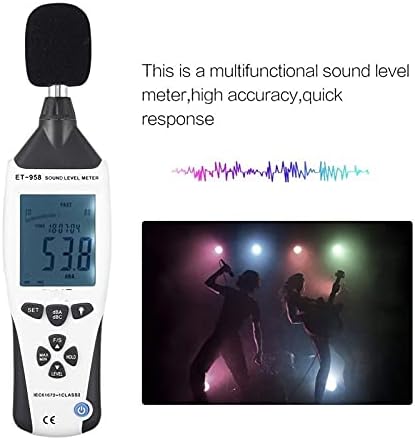 KFJBX Професионален мерач на ниво на звук со бучава за логирање на податоци DB Decibel Tester со USB интерфејс и автоматско осветлување
