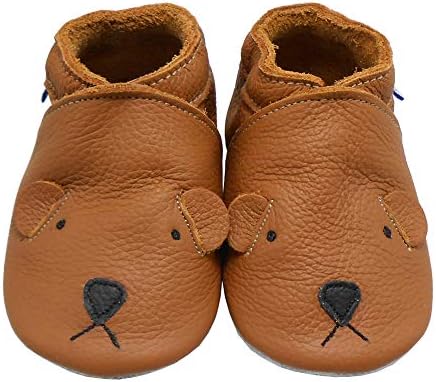 Yihakids бебешки кожени чевли прво одење мокасини новороденчиња дете мека единствена симпатична момчиња девојчиња кои лазат влечки