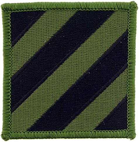 3 -та пешадиска дивизија на Армијата на Соединетите држави, потчинето шума / зелена шива на везена лепенка