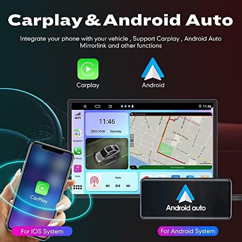 WOSTOKE 13.1 Андроид Радио CarPlay &засилувач; Андроид Авто Авторадио Автомобил Навигација Стерео Мултимедијален Плеер GPS Екран НА