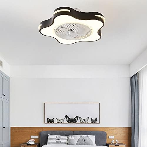 Каригаи Интелигентен инвертер вентилатор тавански ламба Stepless затемнување на вентилаторот светло спална соба дневна соба осветлување и вентилатори