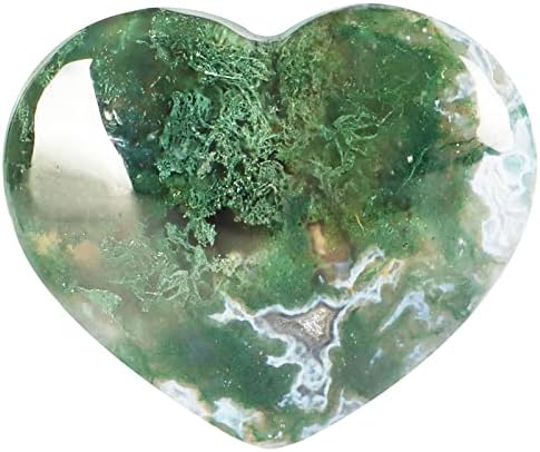 Уметнички кристали срцеви камења 2 инчи природни скапоцени камења заздравување на срцето loveубов во форма на дланка загрижена камен за медитација