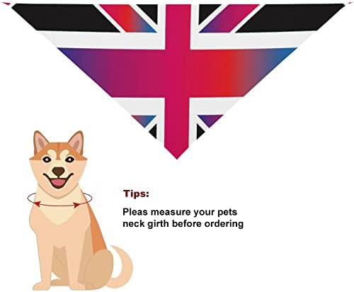 Унион Џек Англија Знамиња Куче Бандана Прилагодливи Миленичиња Шамија Триаголник Шамиче За Кучиња Мачки