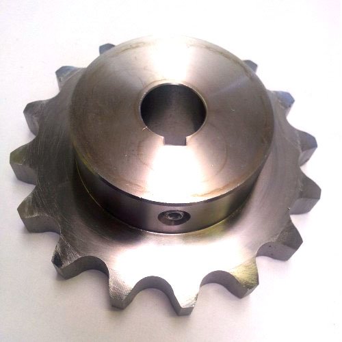 АМЕТРИК 82B16 ISO 16B-1 SPROCKER 16 заби 141,5 mm O.D. , 100 mm Hub Dia, 45 mm вкупна ширина, 016 заби, челик 50 mm H8 Bore, 14x3.8 Keyway