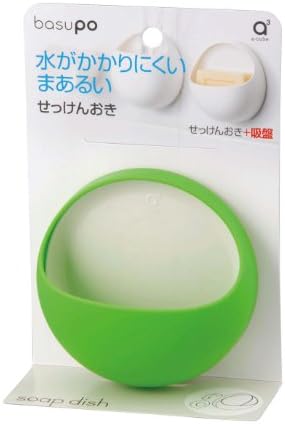 Sanei PW1812-LG21 држач за сапун, тип на чаша за вшмукување, шипки за одводнување, зелена боја