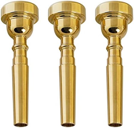 Missmore Pack од 3 златни трубачи на уста 3C 5C 7C 7C додаток за инструменти за почетници и професионални