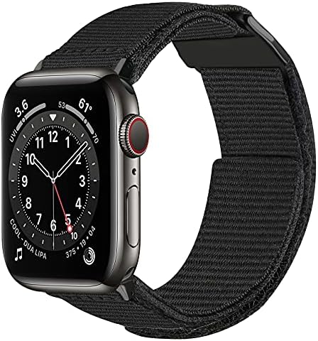 Baozai компатибилен со Apple Watch Ultra Band 49mm, надградена најлонска ткаена спортска јамка за Apple Watch Ultra/Series 8/7/6/5/4/3/2/1/SE