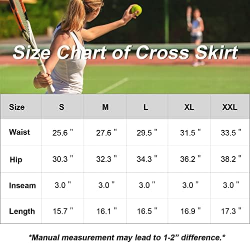 Комореби плетиран тениски здолниште за жени за жени со џебови со шорцеви со високи половини кросовер атлетски голф здолниште