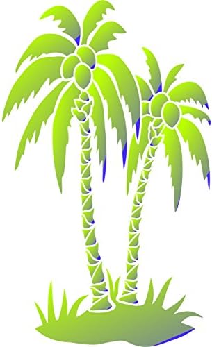 Палми Матрица, 6,5 х 8,5 инчи-Тропски Остров Кокос Дрвја Ѕидни Матрици За Сликарство Дефиниција