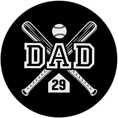 Бејзбол тато Softball Dad 29 Jersey Најголем фан омилен фан, поп -поп -поп -поп -грабливка