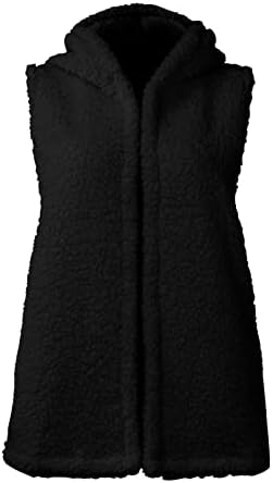 Кардиган за жени нејасни шерпа јакни руно отворено предниот џемпер елек надворешна облека обична удобна пријатна топла ракав цврст