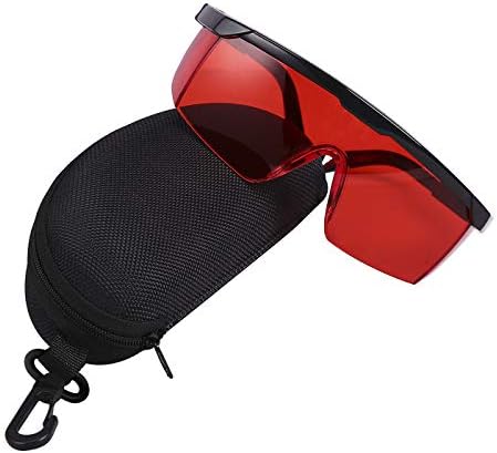 HDE ласерски очила за заштита на очите за безбедност за црвени и УВ ласери со случај