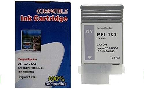 Idvivid Colors PFI-103 Компатибилна замена за касети со мастило за Canon PFI-103GY за IPF5100, IPF6100, IPF6200 печатачи