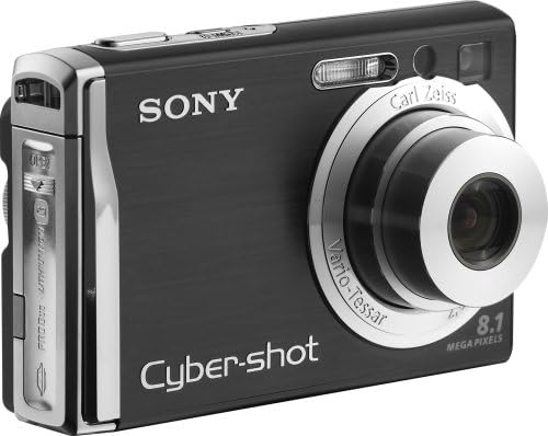 Sony CyberShot DSCW90 8.1MP дигитална камера со 3x оптички зум и супер стабилен шут