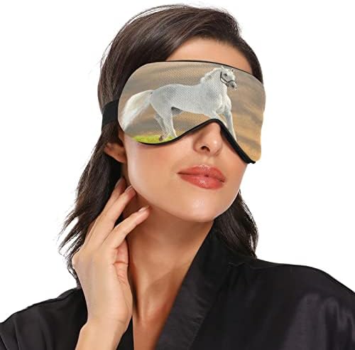 Кигаи спиење маска за очи за мажи жени блокирајќи ноќно спиење слепило со прилагодлива лента мека дишење удобна сенка на очите за патни