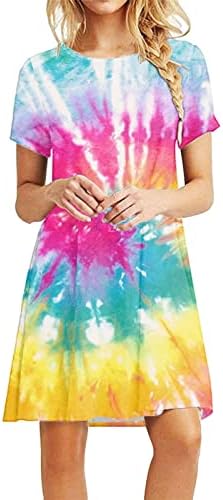 Амикадом фустани со краток ракав за тинејџерка летна есен брод печати долг бранч фустани жени 2023 облека А5