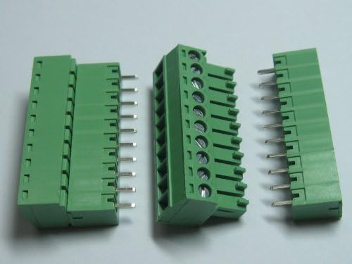 200 парчиња теренот 3,5 mm 10way/pin Termin Terminal Block Connector w/директно-пински зелена боја приклучок за видови на небото