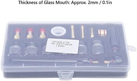 Ракутено заварување стаклена чаша млазница, усвојување на едно парче обликување без стаклени стакло стакло и месинг материјал за работа за