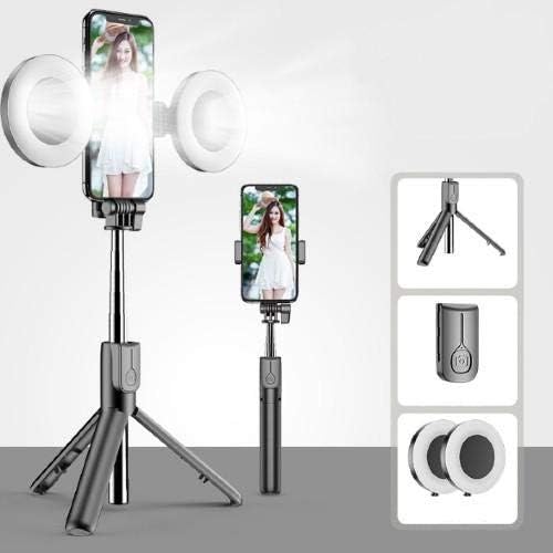 Штанд на Boxwave и монтирање компатибилен со енергијата Energizer E10 - SelfiePod на Rinllight, Selfie Stick Extendable Arm со светло на