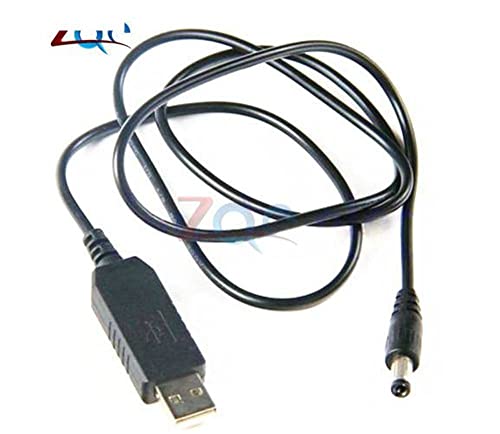 DC-DC USB 5V до 9V ​​DC Jackек 5.5MMX2.1mm Засилен модул за напојување на кабел за конвертор на кабел за конвертор на кабел за конвертор