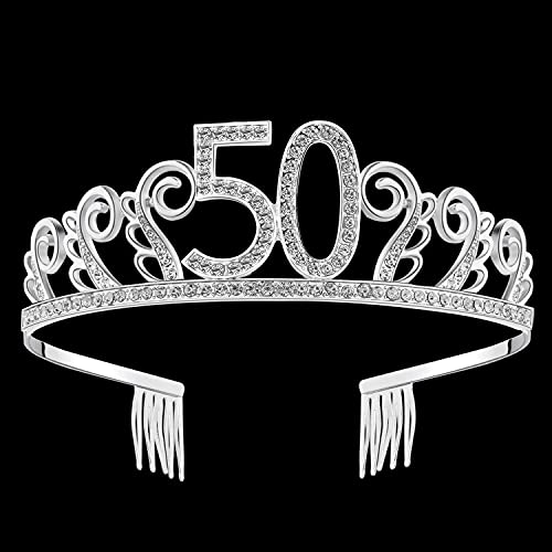 РОДЕНДЕНСКА Дијадема Дијадема Кристал Принцеза Круна Среќен Роденден Круни Сребрена Дијамант Среќен 50 Ти Роденден Тијара Круна
