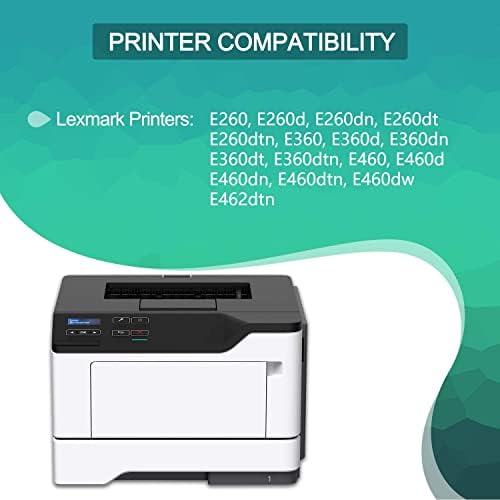 GREENBOX Remanufacted E260DN Тонер Кертриџ Замена За Lexmark E260A21A, Висок Принос За Lexmark E260 E260d E360 E360d E460dn E460dn