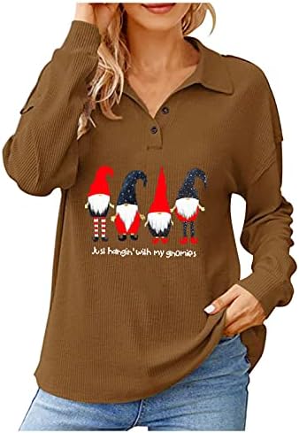 Џемпери за пуловер за жени скут на вратот плус маици со големина, обични мајчинство активни врвови за жени за жени