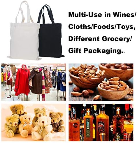Muka Custom Print 12pcs платно за рециклирана торба за намирници за рециклирани намирници, додадете го логото за текст за слика