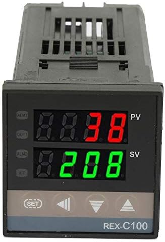 Комплет за контролор на температура на PID, PID термостат, контрола на брза температура REX-C100FK02-M * Издржлив за мерење на температурата
