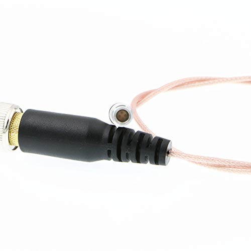 Uonecn Флексибилен тенок временски кабел за аудио -код 4 пински машки до BNC приклучок за црвена епска црвена боја