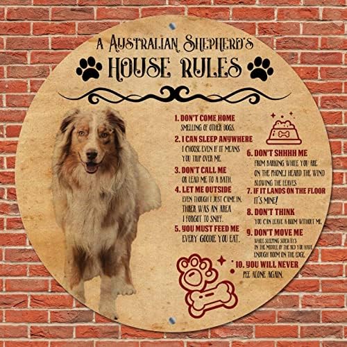 Смешна рунда за кучиња метални знаци куќа за домашни миленици за домашни миленици не доаѓаат дома смешен венец знак милениче куче добредојде знак
