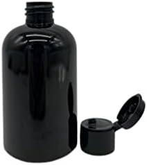 Природни фарми 4 мл црна Бостон БПА бесплатни шишиња - 8 пакувања со празни контејнери за полнење - Производи за чистење на есенцијални масла