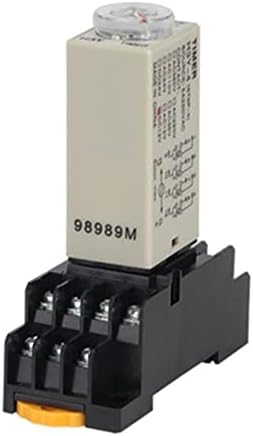 DJDLFA H3Y-4 за одложување на напојувањето на ротирачкото копче 1S/5S/10S/30S/60S/3M/5M/10M/30M Време на тајмер за тајмер AC 110V 220V 380V