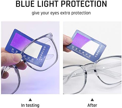 Безбедносни очила за вуликеј Анти магла квадратни чисти безбедносни очила отпорни на очила за блокирање на сина светлина за жени мажи