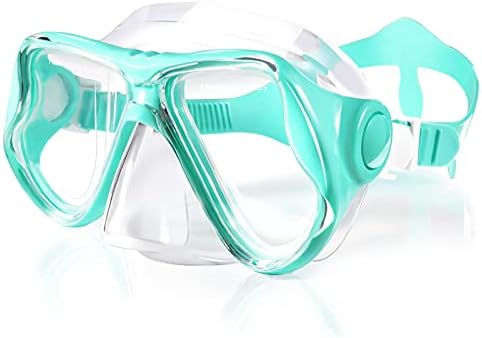 Keary Shapming Googles Snorkel нуркање маска за возрасни мажи жени млади, анти-магла 180 ° чист поглед на очила за пливање со покривка на