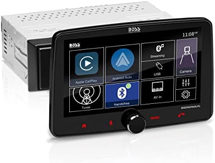 ШЕФ Аудио Системи BVCP9700A-FL Автомобил Аудио Стерео Систем-Apple CarPlay, Android Auto, 7 Инчен Еден Din, Капацитивни Екран На Допир,