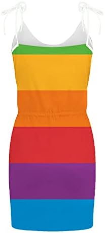 Fragarn симпатични летни фустани за жени, женски обичен мода против вратот вратоврска печати висока половината облечена во половината