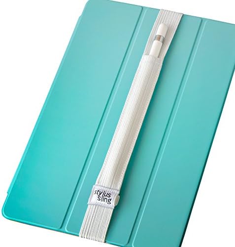 Држач за молив на стилус со USB адаптер за адаптер за молив со јаболка - компатибилен со iPad Pro 11/10.5/9.7 & ipad 6 -ти случаи на гел, бело
