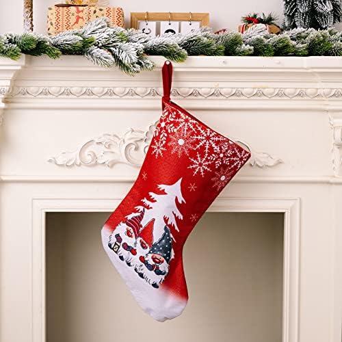 Големи Чорапи Бонбони Чорапи Божиќни Украси Домашен Празник Божиќни Украси За Забави Камин Божиќна Венец За Дневна Соба