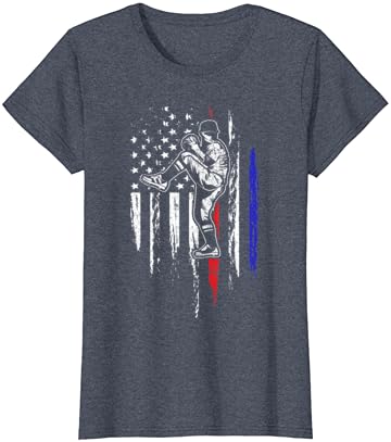 Бејзбол Американско знаме за знаме во САД, на 4-ти јули маица за подароци