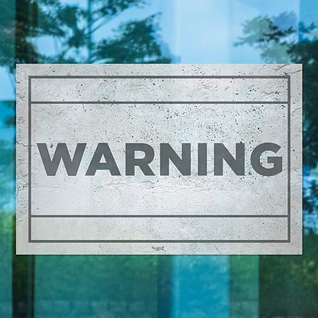CGSignLab | Предупредување -Базично сиво Влечење на прозорецот | 36 x24