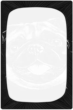 Алаза Портрет на ливчиња за кучиња за кучиња за кучиња за кучиња животински креветчиња опремени со басинет лист за момчиња бебе девојчиња