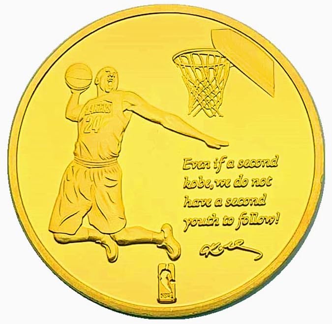 Американскиот Кошаркар Коби Позлатена Комеморативна Монета Нба Монета Заб Самовила Монета Легендарниот Ѕвезда Медал