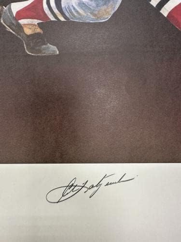 Carl Yastrzemski Boston Red Sox потпиша 18x24 LE 224/452 литограф w/холограм - автограмирана MLB уметност