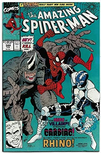 Неверојатен Spider-Man 344 Nm 1991 Прв Cletus Kasady Marvel Comics